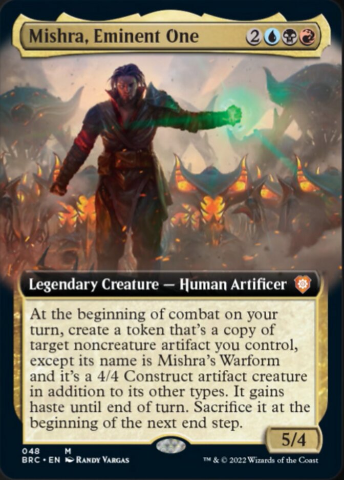 Mishra, Eminent One (Extended Art) [The Brothers' War Commander] MTG Single Magic: The Gathering | Red Claw Gaming