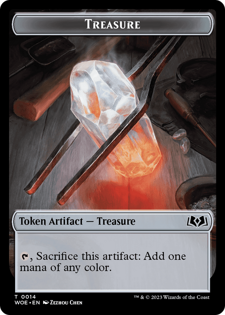 Treasure // Food (0011) Double-Sided Token [Wilds of Eldraine Tokens] MTG Single Magic: The Gathering | Red Claw Gaming