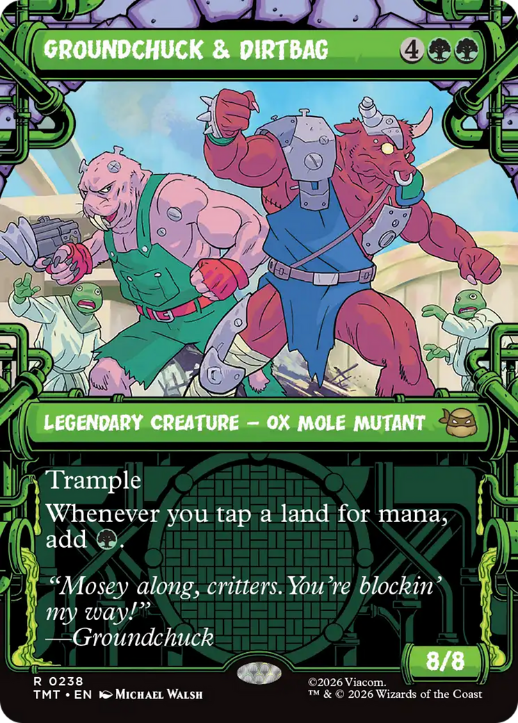 Groundchuck & Dirtbag (Showcase) [Teenage Mutant Ninja Turtles] MTG Single Magic: The Gathering | Red Claw Gaming