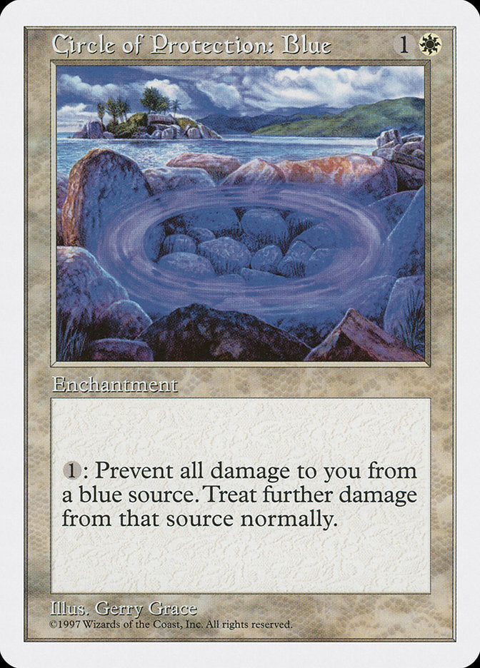 Circle of Protection: Blue [Fifth Edition] MTG Single Magic: The Gathering | Red Claw Gaming