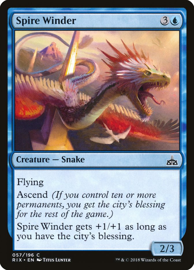 Spire Winder [Rivals of Ixalan] MTG Single Magic: The Gathering | Red Claw Gaming