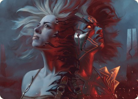 Thrill of Possibility Art Card [Phyrexia: All Will Be One Art Series] MTG Single Magic: The Gathering | Red Claw Gaming