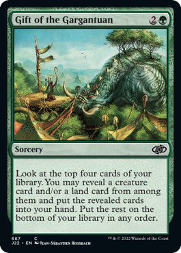 Gift of the Gargantuan [Jumpstart 2022] MTG Single Magic: The Gathering | Red Claw Gaming