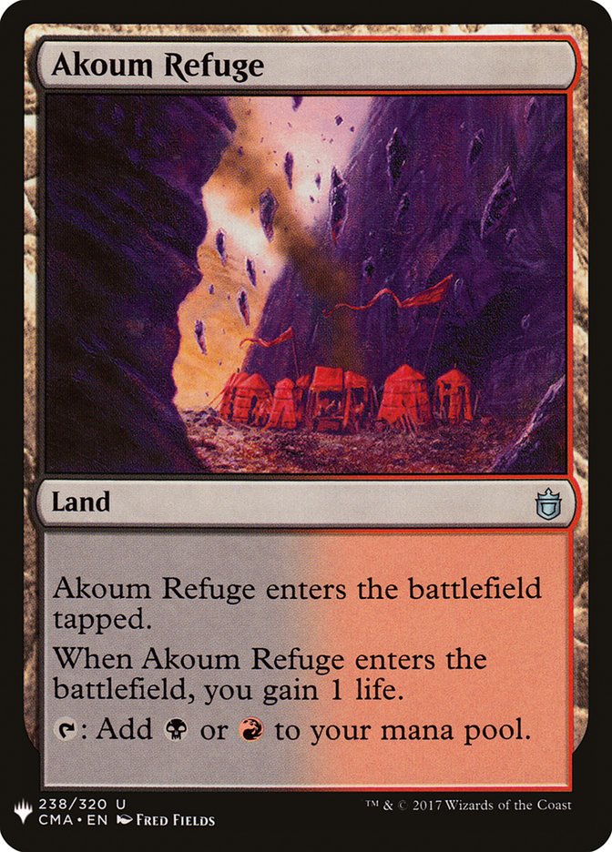 Akoum Refuge [Mystery Booster] MTG Single Magic: The Gathering    | Red Claw Gaming