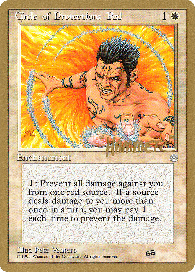 Circle of Protection: Red (Shawn "Hammer" Regnier) (SB) [Pro Tour Collector Set] MTG Single Magic: The Gathering | Red Claw Gaming