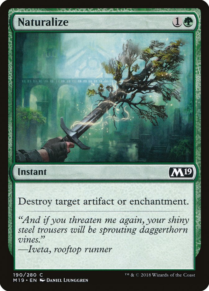 Naturalize [Core Set 2019] MTG Single Magic: The Gathering | Red Claw Gaming