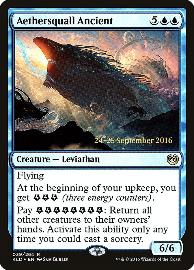 Aethersquall Ancient [Kaladesh Prerelease Promos] MTG Single Magic: The Gathering | Red Claw Gaming