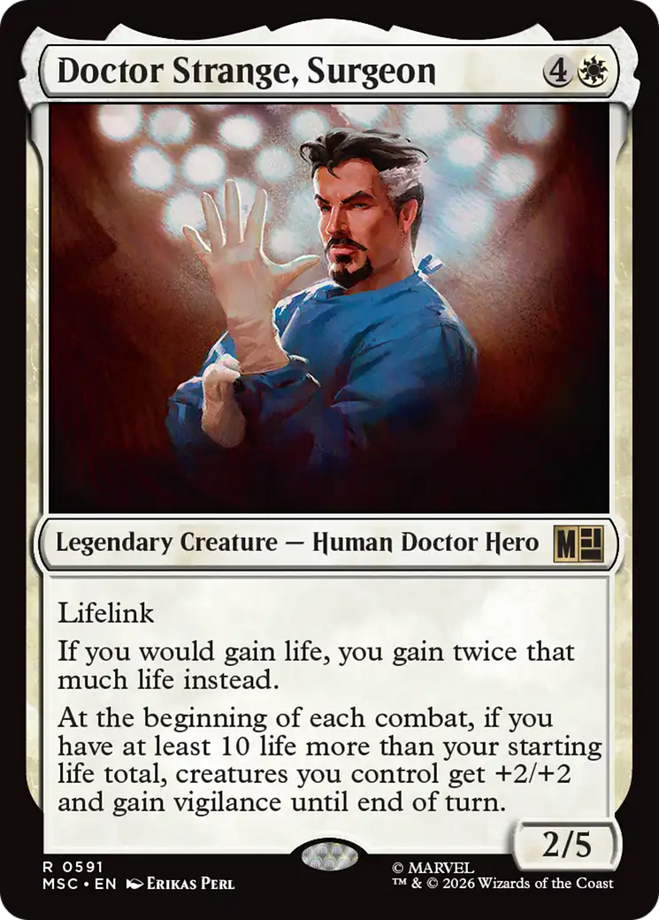 Doctor Strange, Surgeon [Marvel Super Heroes Commander] MTG Single Magic: The Gathering | Red Claw Gaming