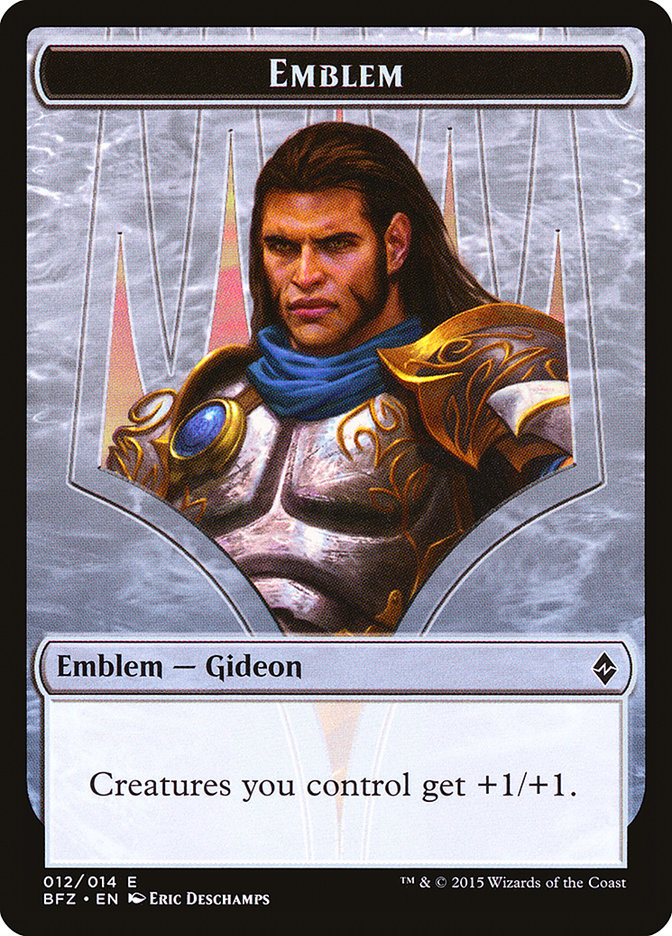 Gideon, Ally of Zendikar Emblem [Battle for Zendikar Tokens] MTG Single Magic: The Gathering | Red Claw Gaming