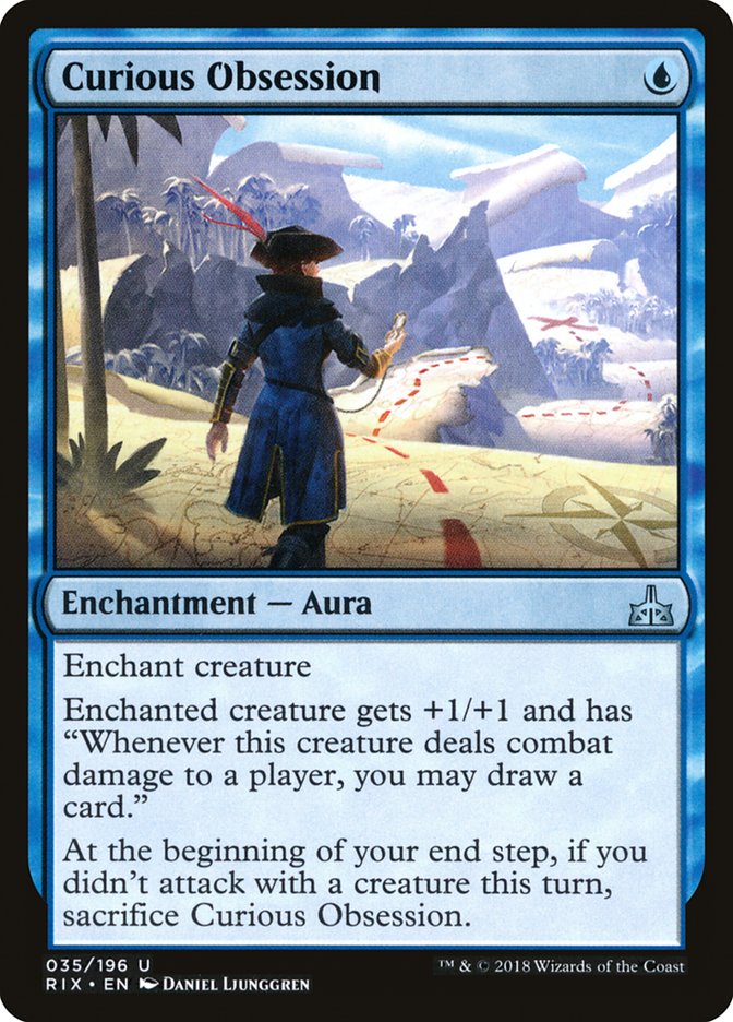 Curious Obsession [Rivals of Ixalan] MTG Single Magic: The Gathering | Red Claw Gaming