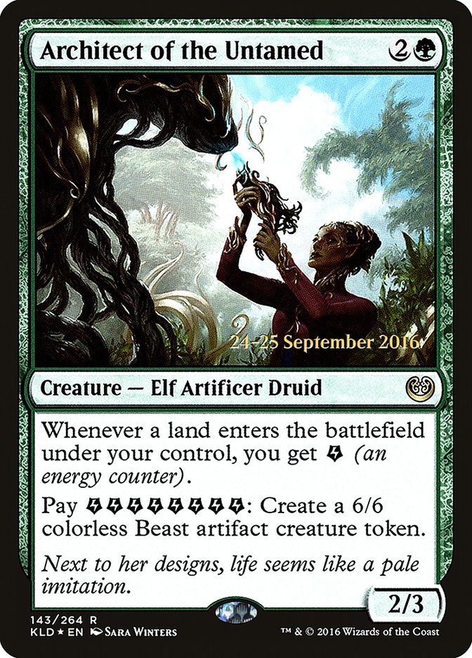 Architect of the Untamed [Kaladesh Prerelease Promos] MTG Single Magic: The Gathering | Red Claw Gaming
