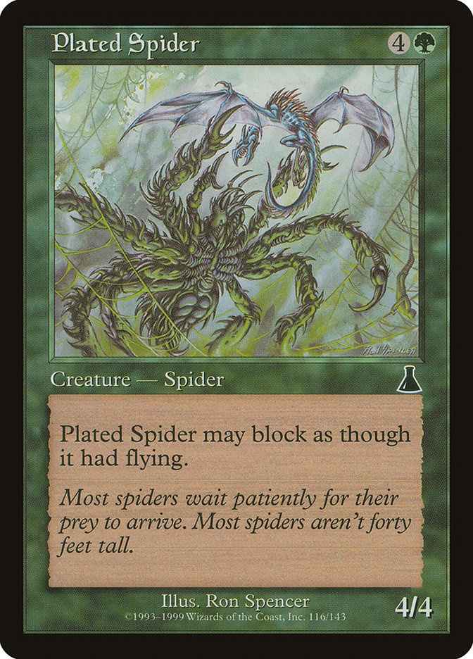 Plated Spider [Urza's Destiny] MTG Single Magic: The Gathering | Red Claw Gaming