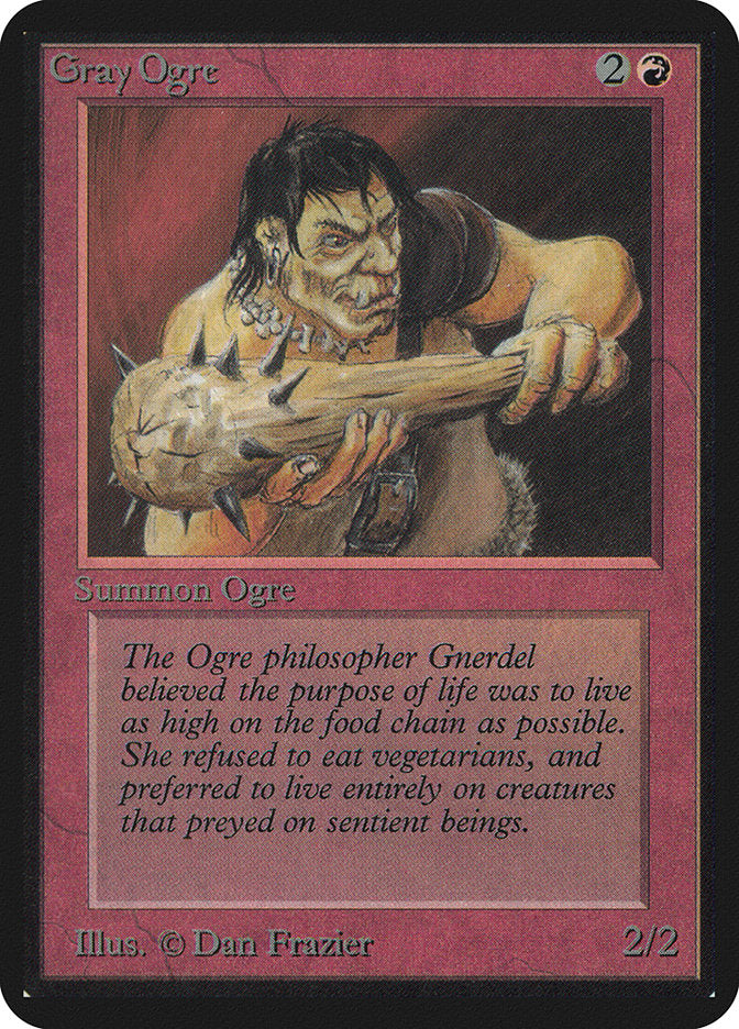 Gray Ogre [Alpha Edition] MTG Single Magic: The Gathering | Red Claw Gaming