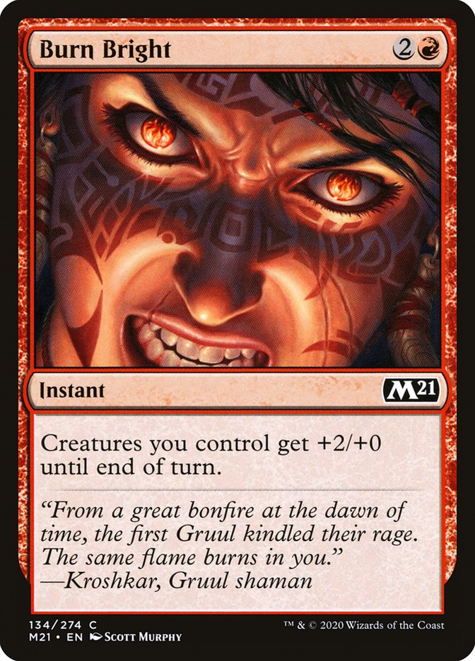 Burn Bright [Core Set 2021] MTG Single Magic: The Gathering | Red Claw Gaming