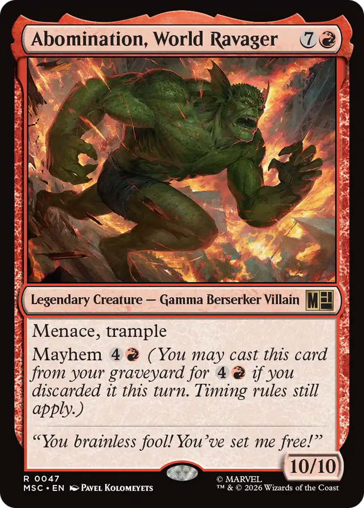 Abomination, World Ravager [Marvel Super Heroes Commander] | Red Claw Gaming