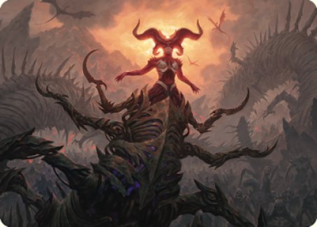 Sheoldred, the Apocalypse Art Card [Dominaria United Art Series] MTG Single Magic: The Gathering | Red Claw Gaming