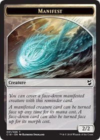Manifest // Angel Double-Sided Token [Commander 2018 Tokens] MTG Single Magic: The Gathering | Red Claw Gaming