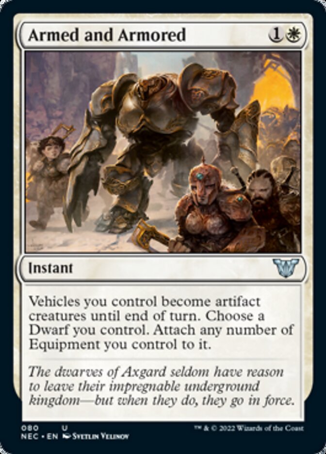 Armed and Armored [Kamigawa: Neon Dynasty Commander] MTG Single Magic: The Gathering | Red Claw Gaming