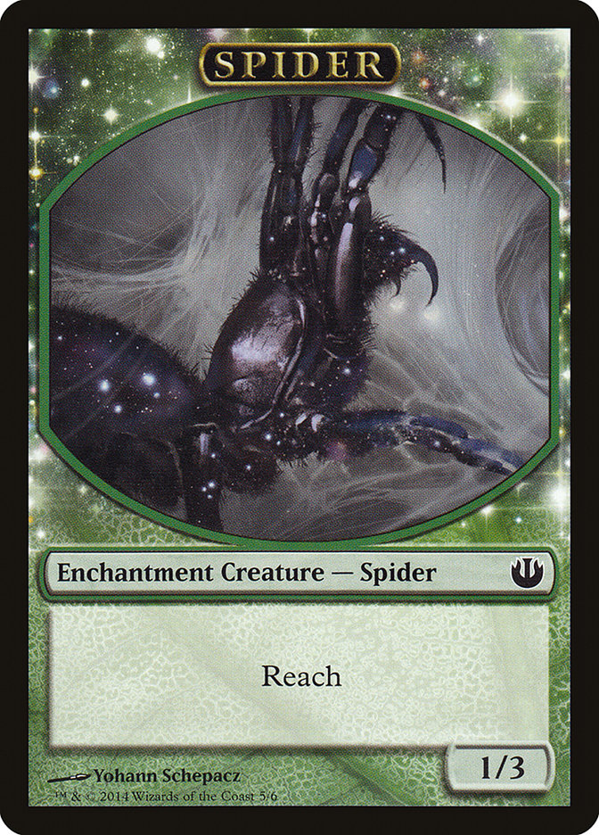Spider Token [Journey into Nyx Tokens] MTG Single Magic: The Gathering | Red Claw Gaming
