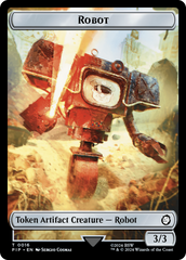 Radiation // Robot Double-Sided Token [Fallout Tokens] MTG Single Magic: The Gathering | Red Claw Gaming