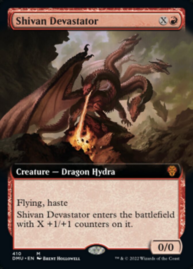 Shivan Devastator (Extended Art) [Dominaria United] MTG Single Magic: The Gathering | Red Claw Gaming