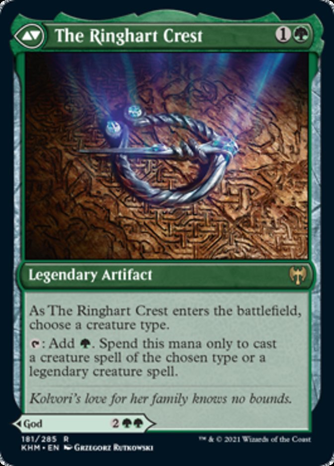 Kolvori, God of Kinship // The Ringhart Crest [Kaldheim] MTG Single Magic: The Gathering | Red Claw Gaming
