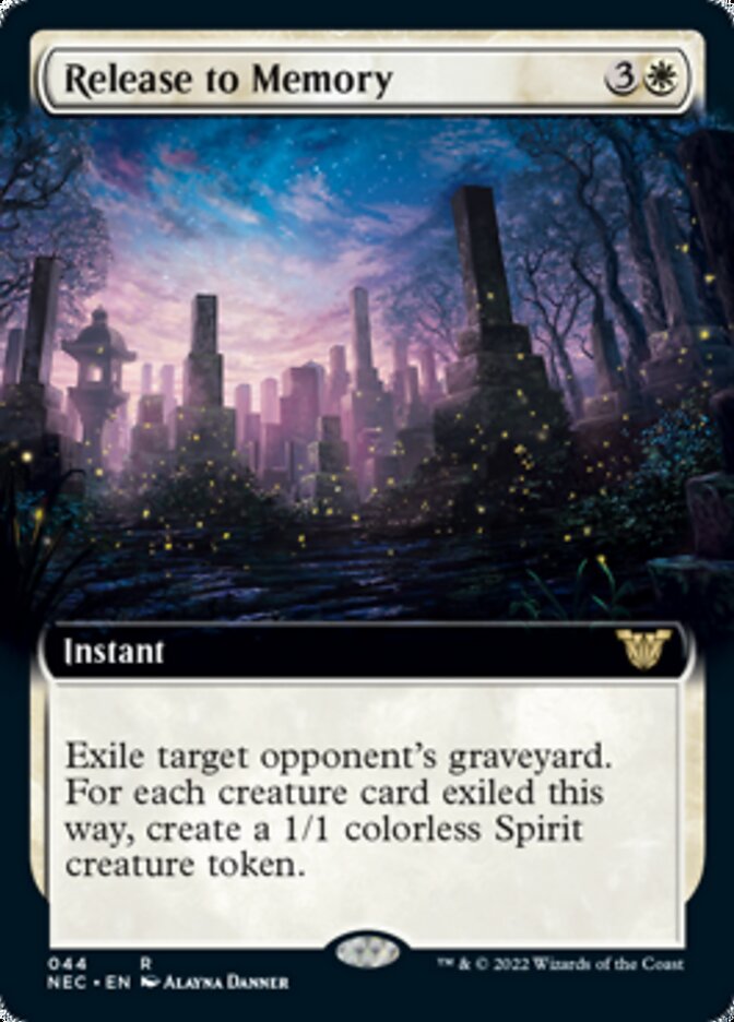 Release to Memory (Extended Art) [Kamigawa: Neon Dynasty Commander] MTG Single Magic: The Gathering | Red Claw Gaming