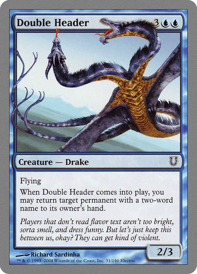 Double Header [Unhinged] MTG Single Magic: The Gathering | Red Claw Gaming