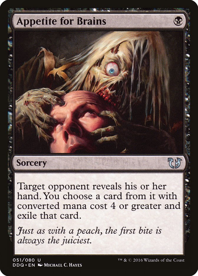 Appetite for Brains [Duel Decks: Blessed vs. Cursed] MTG Single Magic: The Gathering | Red Claw Gaming