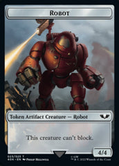 Astartes Warrior // Robot Double-Sided Token (Surge Foil) [Warhammer 40,000 Tokens] MTG Single Magic: The Gathering | Red Claw Gaming