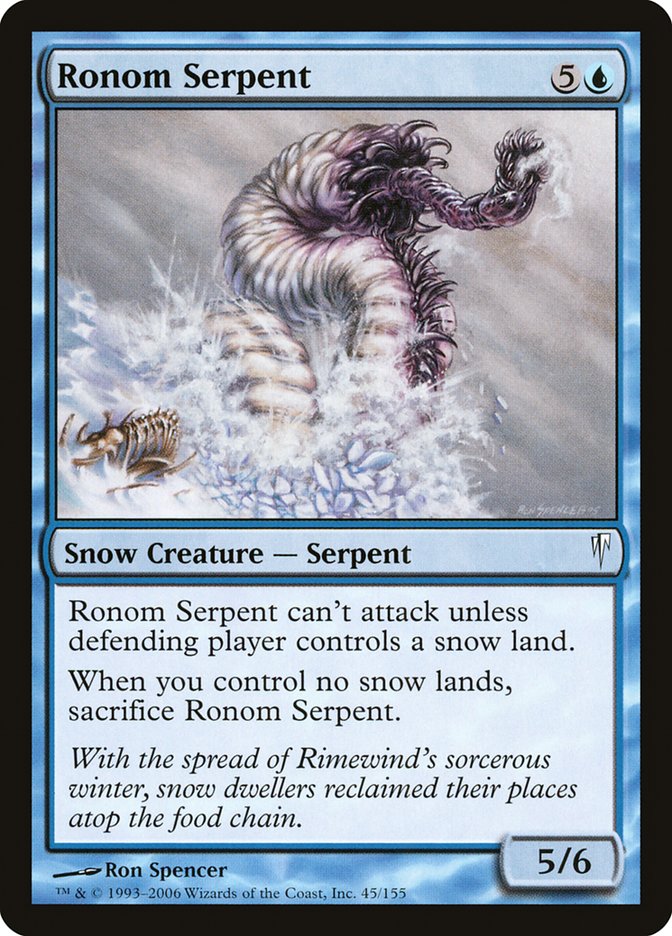 Ronom Serpent [Coldsnap] MTG Single Magic: The Gathering | Red Claw Gaming