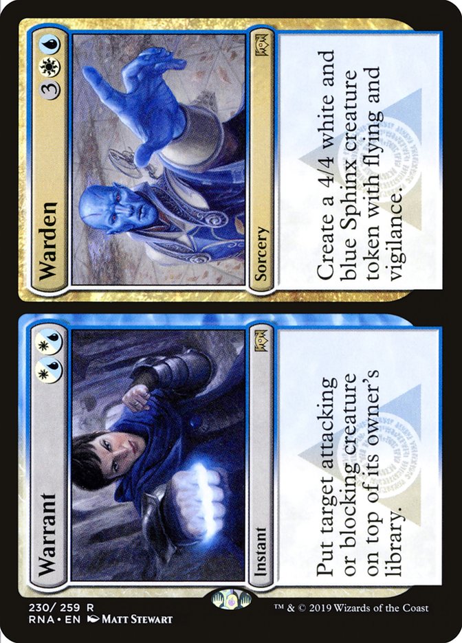 Warrant // Warden [Ravnica Allegiance] MTG Single Magic: The Gathering | Red Claw Gaming