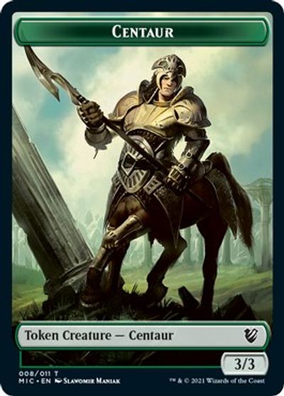 Centaur // Wolf Double-Sided Token [Innistrad: Midnight Hunt Commander Tokens] MTG Single Magic: The Gathering | Red Claw Gaming