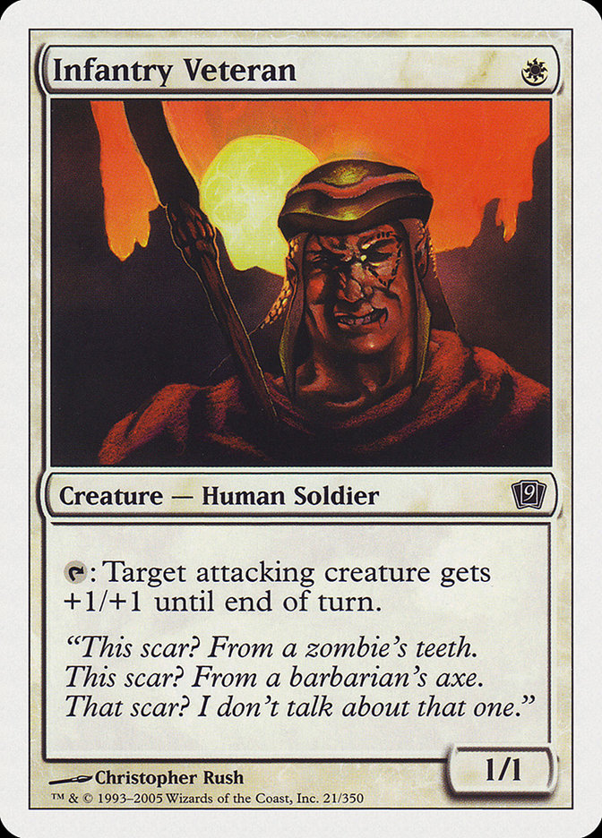 Infantry Veteran [Ninth Edition] MTG Single Magic: The Gathering | Red Claw Gaming