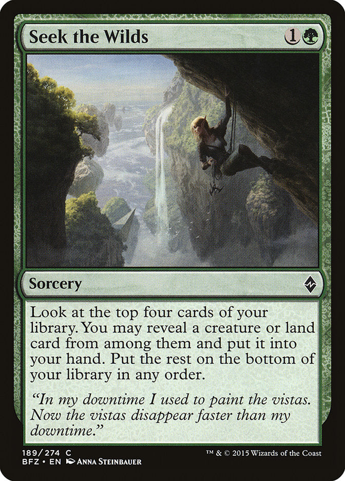 Seek the Wilds [Battle for Zendikar] MTG Single Magic: The Gathering | Red Claw Gaming