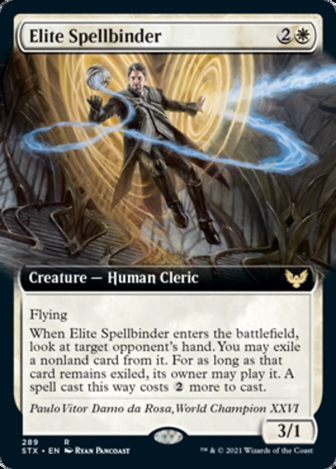 Elite Spellbinder (Extended Art) [Strixhaven: School of Mages] MTG Single Magic: The Gathering | Red Claw Gaming