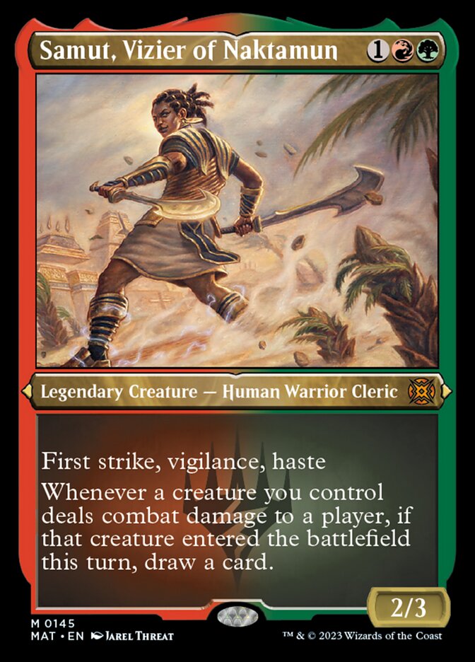 Samut, Vizier of Naktamun (Foil Etched) [March of the Machine: The Aftermath] MTG Single Magic: The Gathering | Red Claw Gaming