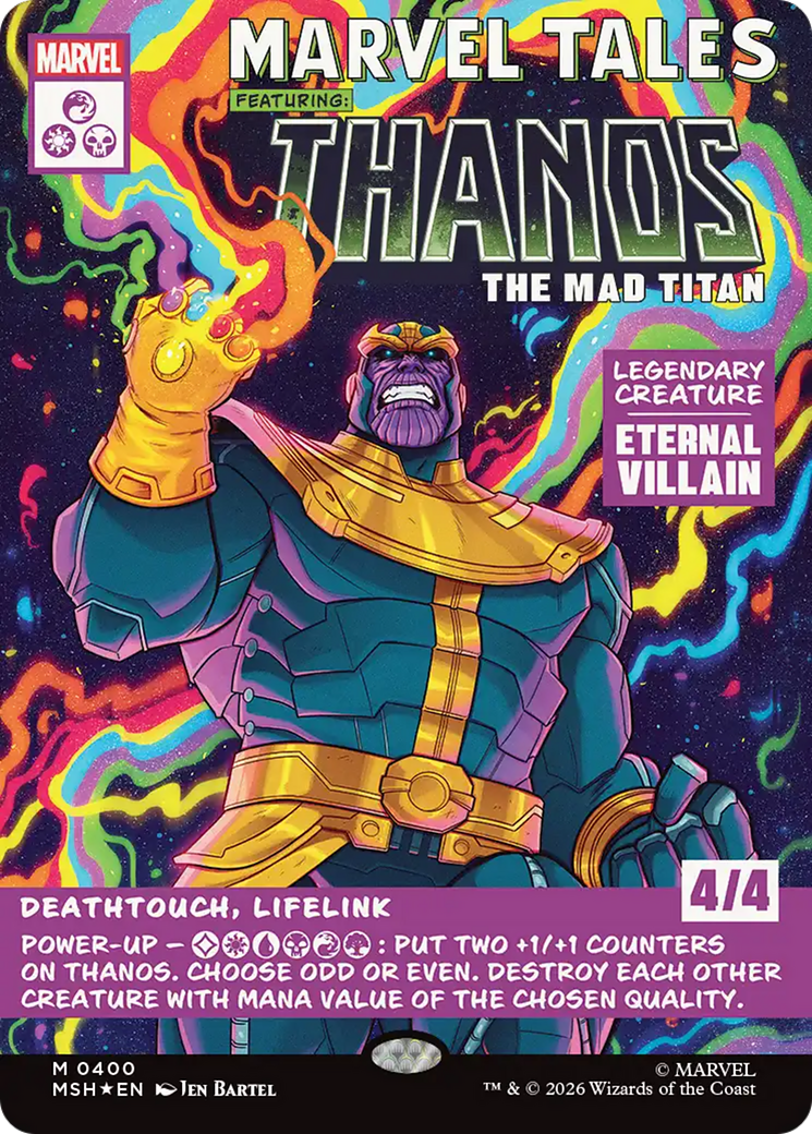 Thanos, The Mad Titan (Borderless) (0400) [Marvel Super Heroes] | Red Claw Gaming