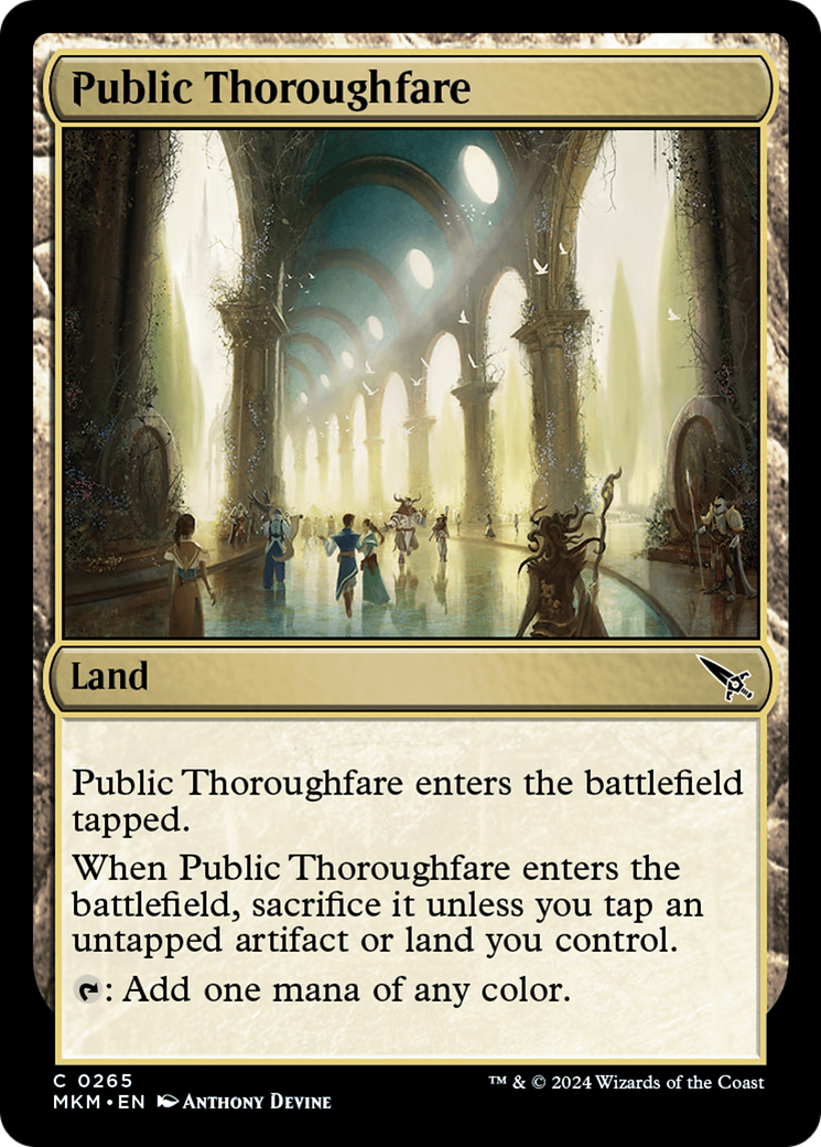 Public Thoroughfare [Murders at Karlov Manor] MTG Single Magic: The Gathering    | Red Claw Gaming