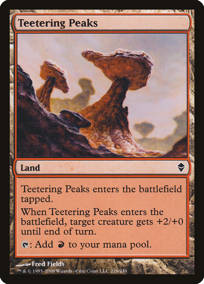 Teetering Peaks [Zendikar] MTG Single Magic: The Gathering | Red Claw Gaming