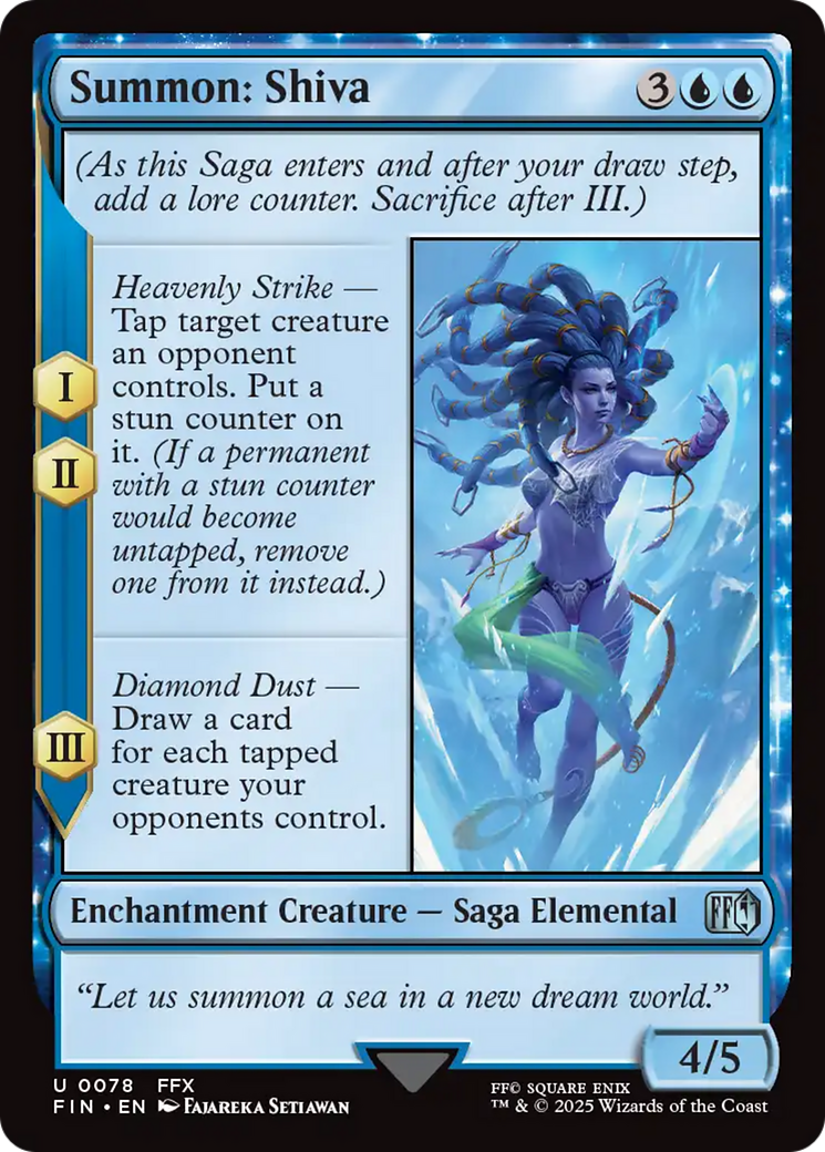 Summon: Shiva [FINAL FANTASY] MTG Single Magic: The Gathering | Red Claw Gaming