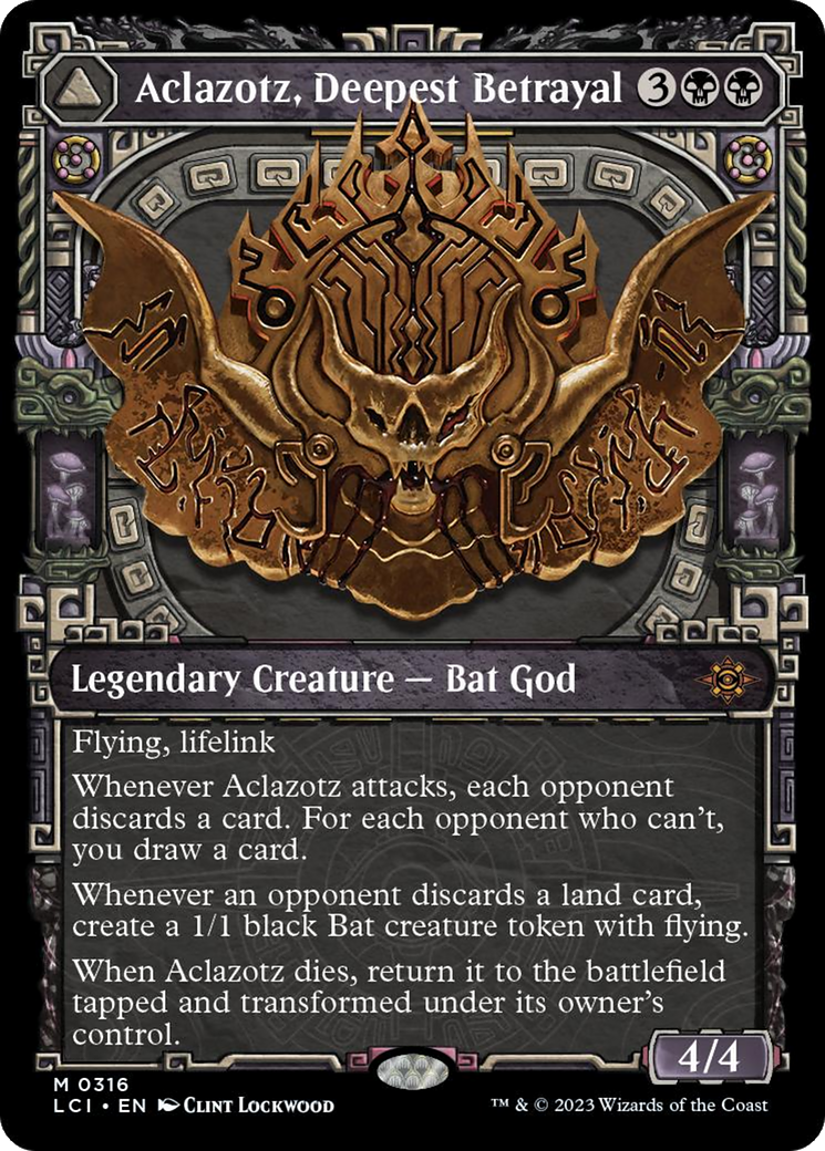 Aclazotz, Deepest Betrayal // Temple of the Dead (Showcase) [The Lost Caverns of Ixalan] MTG Single Magic: The Gathering | Red Claw Gaming