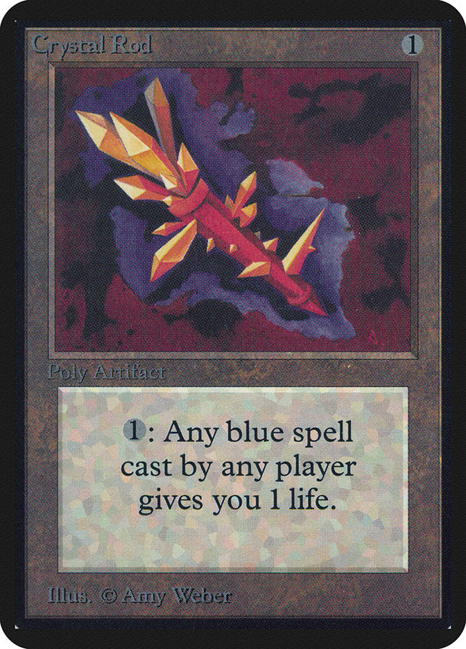 Crystal Rod [Alpha Edition] MTG Single Magic: The Gathering | Red Claw Gaming
