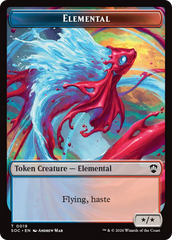 Dragon Illusion // Elemental (0019) Double-Sided Token [Secrets of Strixhaven Commander Tokens] MTG Single Magic: The Gathering | Red Claw Gaming