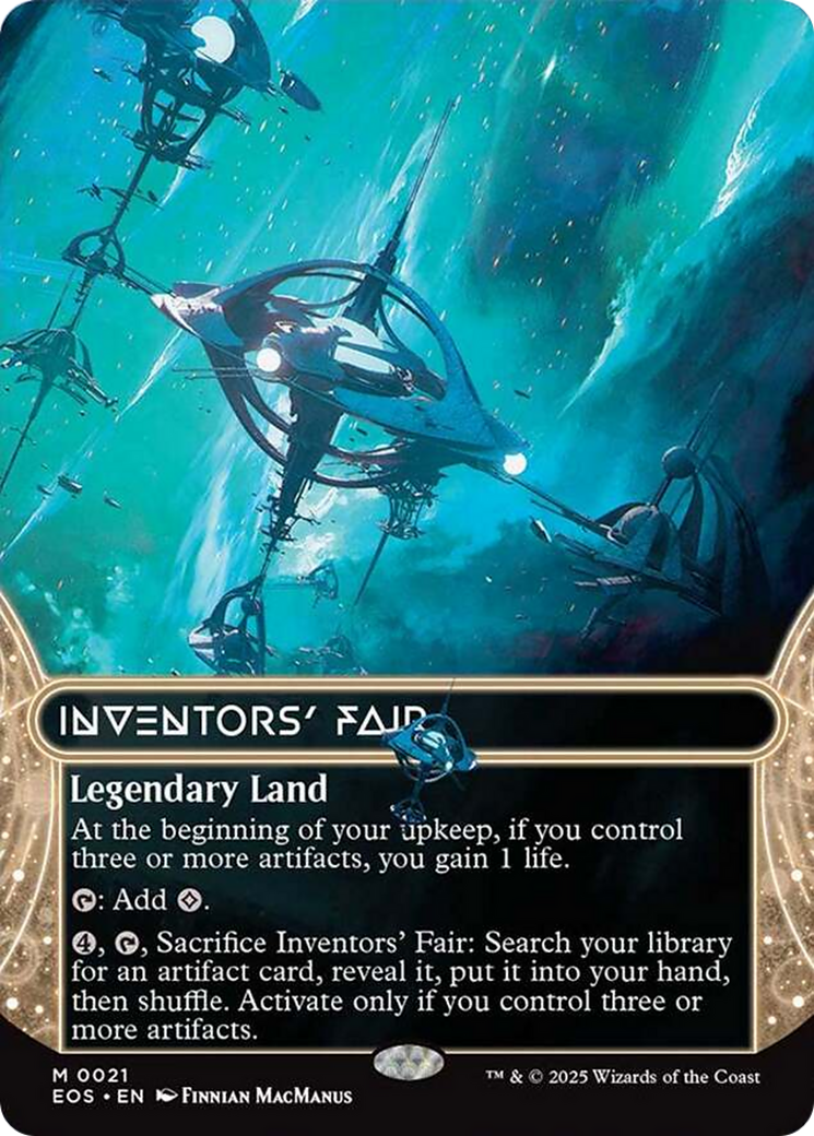 Inventors' Fair (0021) (Borderless) [Edge of Eternities: Stellar Sights] MTG Single Magic: The Gathering | Red Claw Gaming