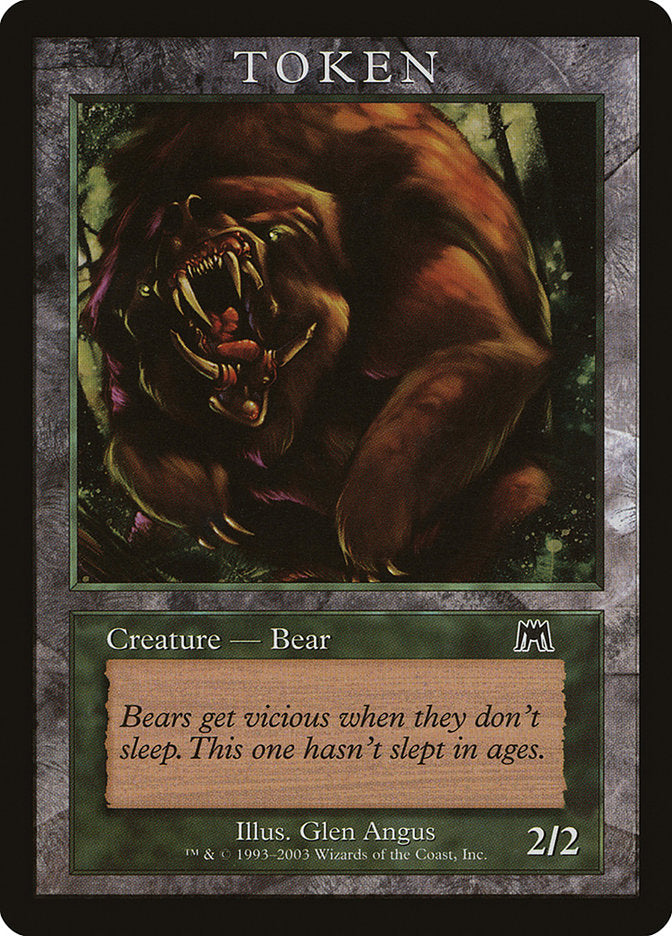 Bear Token [Magic Player Rewards 2003] MTG Single Magic: The Gathering | Red Claw Gaming