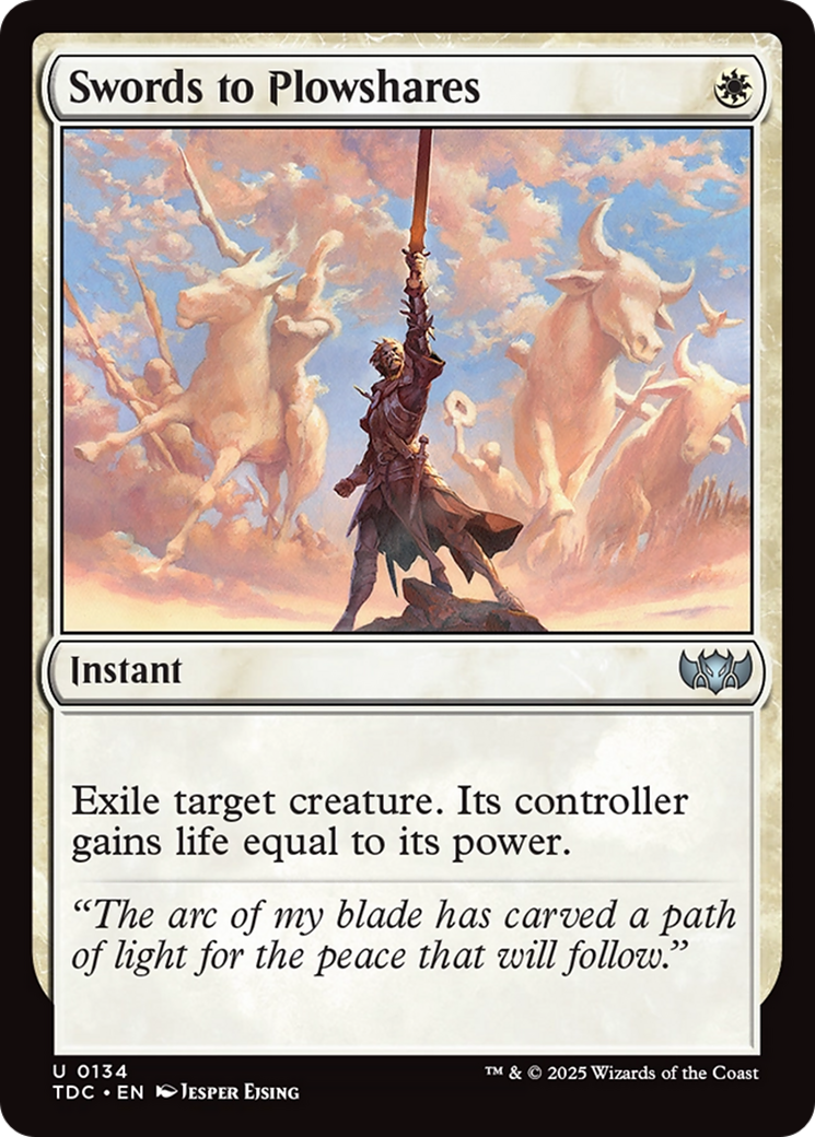 Swords to Plowshares [Tarkir: Dragonstorm Commander] MTG Single Magic: The Gathering | Red Claw Gaming