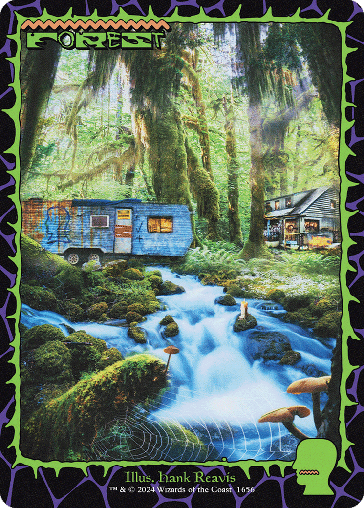 Forest (1656) (Rainbow Foil) [Secret Lair Drop Series] MTG Single Magic: The Gathering | Red Claw Gaming