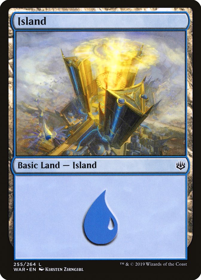 Island (255) [War of the Spark] MTG Single Magic: The Gathering | Red Claw Gaming