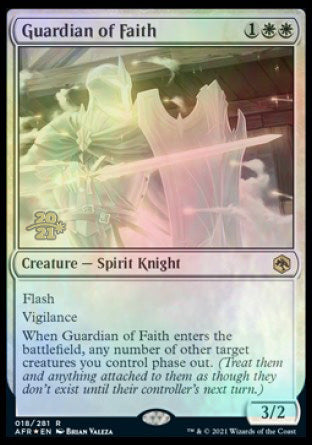 Guardian of Faith [Dungeons & Dragons: Adventures in the Forgotten Realms Prerelease Promos] MTG Single Magic: The Gathering | Red Claw Gaming